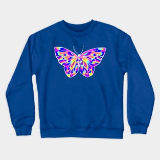 Pretty Pink Butterfly Crewneck Sweatshirt